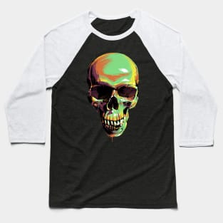 Painted Skull Baseball T-Shirt